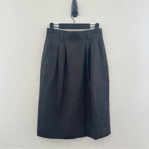 Jones New York Plaid Skirt Pleated‎ Midi Pencil Skirt Dark Academia Office 6